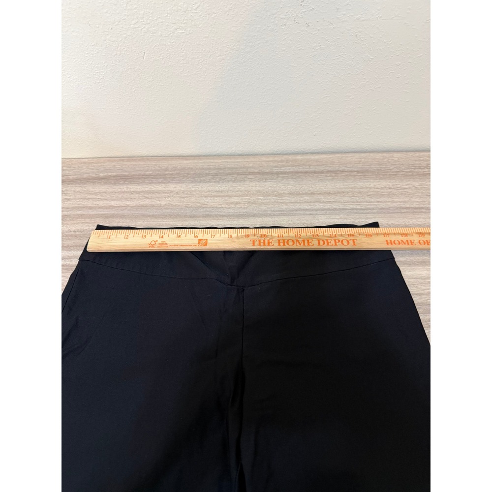NIC+ZOE Women Pants 12 Petite Black Wonderstretch Straight Leg Career Minimalist - Picture 11 of 11